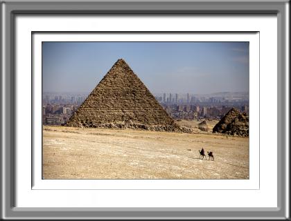Giza, Egypt, Cairo, Great Pyramid, City Skyline